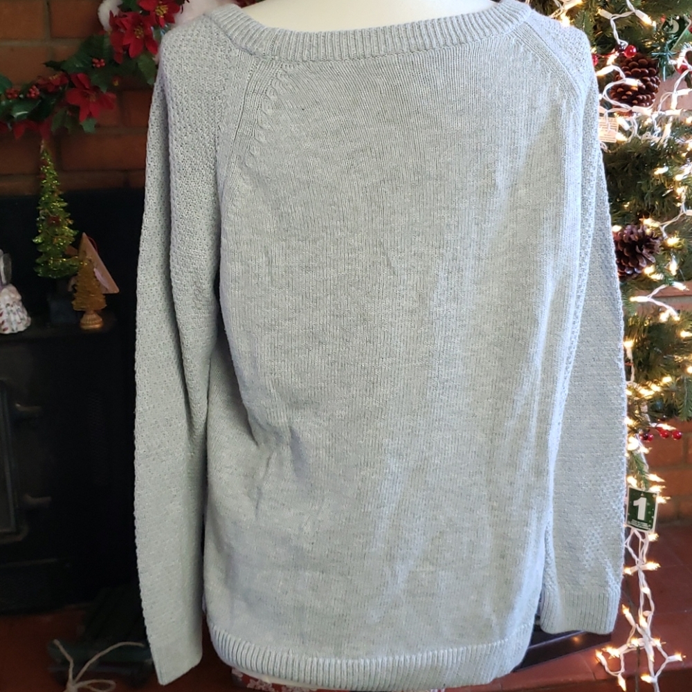 ❤️ SOLD ❤️ Gray Sonoma knit sweater - Picture 3 of 3